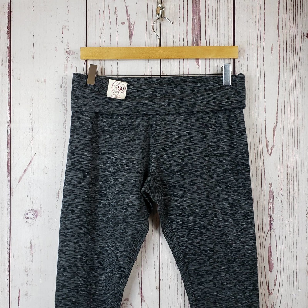SO Yoga Leggings Juniors Size Large Pull On Stretch Waist Ankle Black